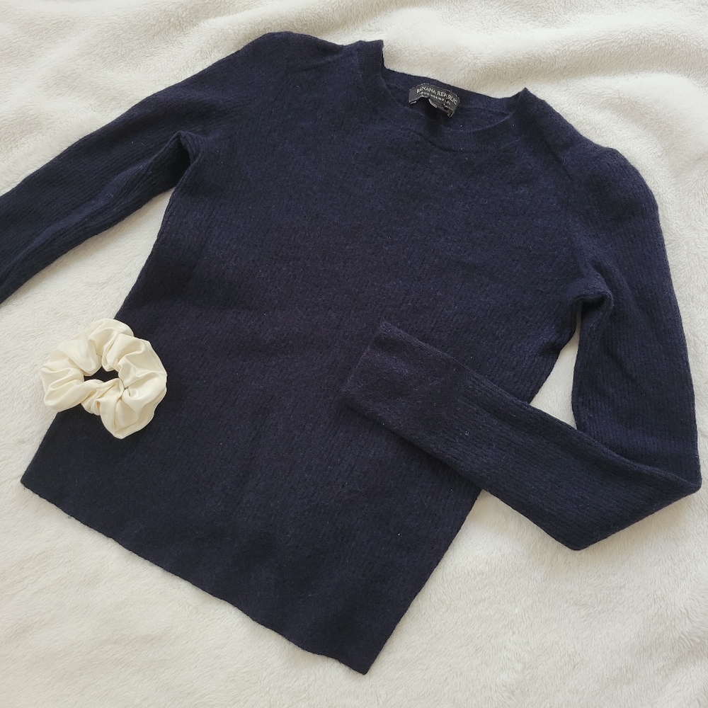 Banana Republic 100% Merino Wool Sweater Dark blue